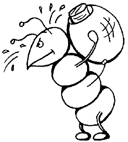 desene de colorat furnica